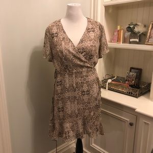 All in Favor Snake Wrap Dress